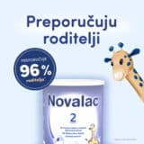 Novalac 2 400g Preporučeno – idealna formula za bebe od 6 mjeseci.