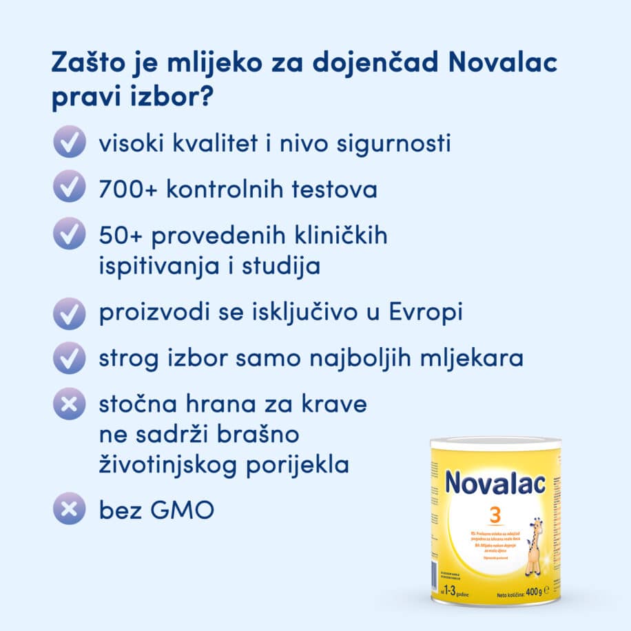 Novalac 3 400g USP – formula za djecu od 1 godine.