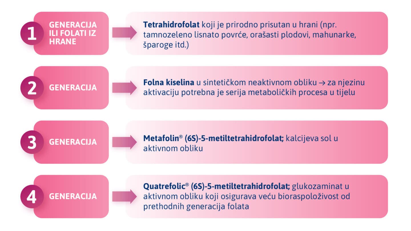 Generacije folata i njihova biološka iskoristivost – ključ za zdravlje u trudnoći.