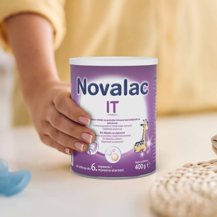 Novalac IT 400g – mliječna formula za djecu s probavnim smetnjama.