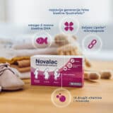 Novalac prenatalne kapsule u samo jednoj kapsuli udružuju najvažnije hranljive tvari koje su ženi potrebne pri planiranju trudnoće te tokom trudnoće i dojenja.
